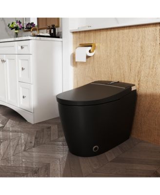 Smart One-Piece Bathroom Fixture With Heated Seat, Auto Flush, Automatic Lid, Wash And Air Dryer