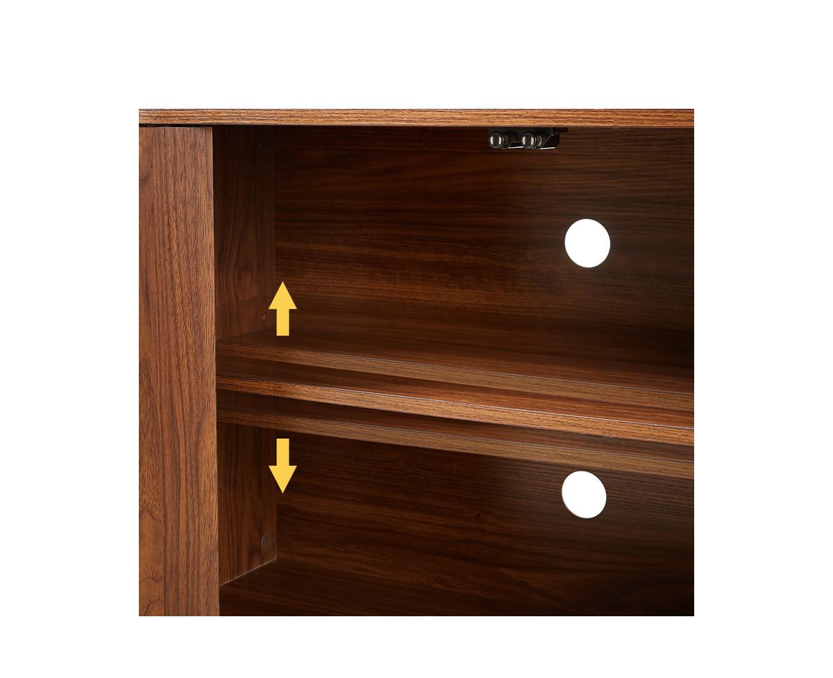 Casainc Storage Cabinet with Tv Stand wave pattern