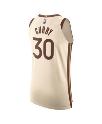 Men's and Women's Stephen Curry Tan Golden State Warriors 2025/26 City Edition Authentic Jersey