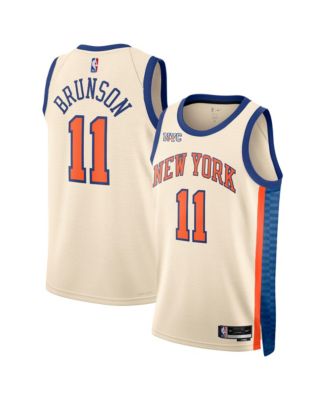 Men's and Women's Jalen Brunson Cream New York Knicks 2025/26 City Edition Swingman Jersey