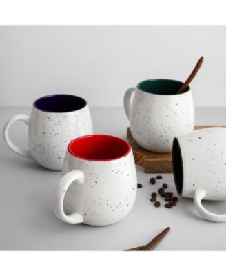 20 oz Large Coffee Mugs with Large Handles for Coffee, Tea, Hot Cocoa, Christmas Gifts, Set of 4