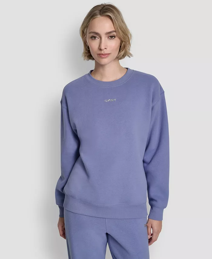 Women's Metallic Crew Neck Sweatshirt