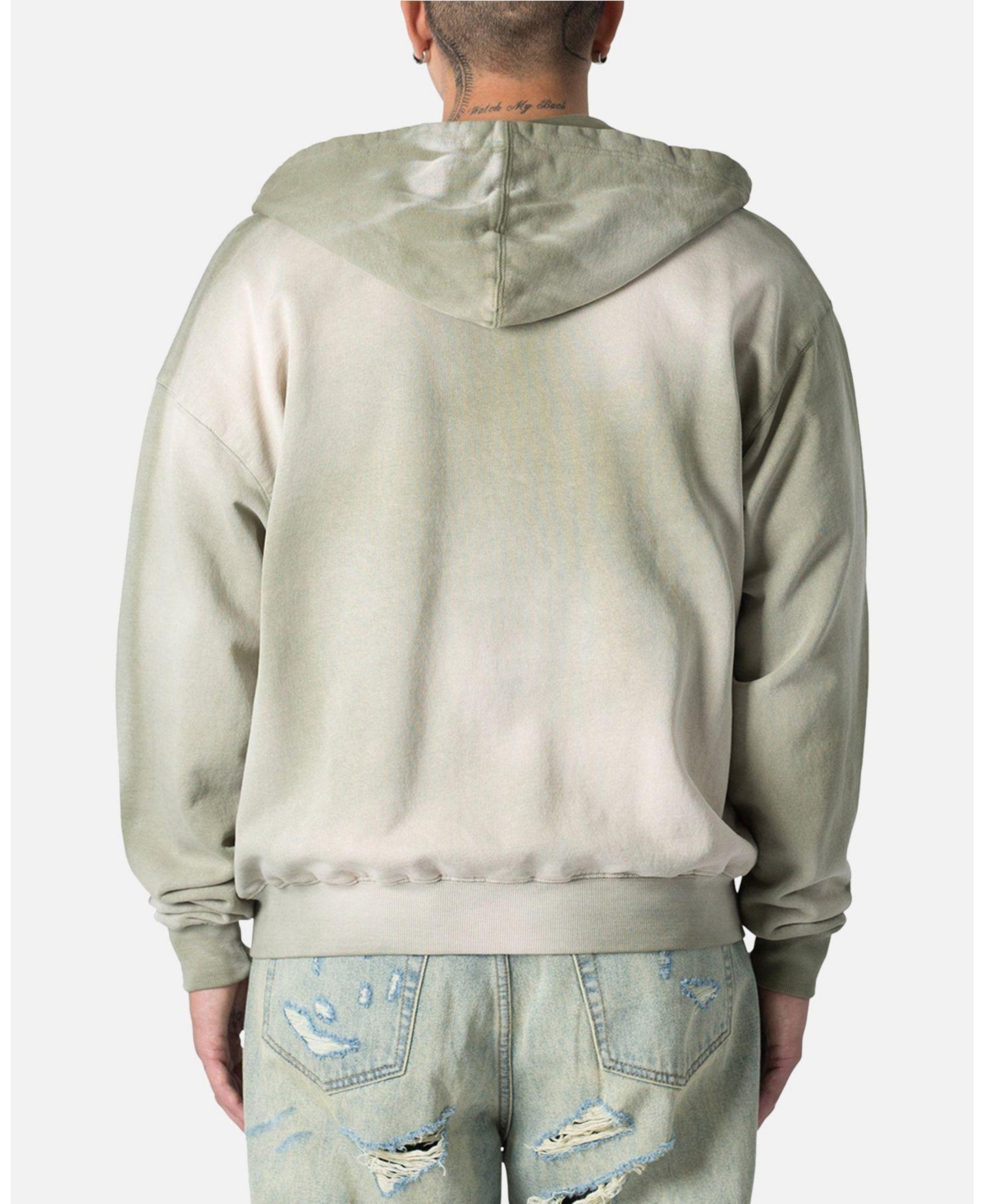 mnml Men's Faded Basic Zip Up Hoodie