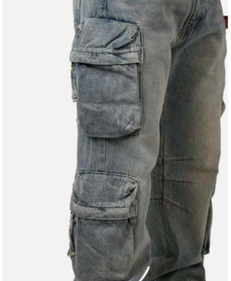 Men's V709 Wide Bellow Cargo Denim Jean's