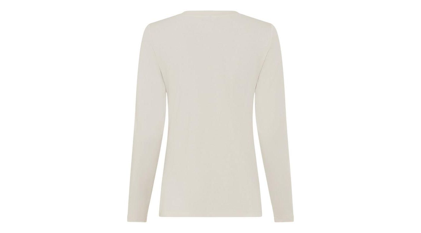 Женская футболка Olsen Rhinestone Trim, цвет: Миндальный бежевый — фото 5