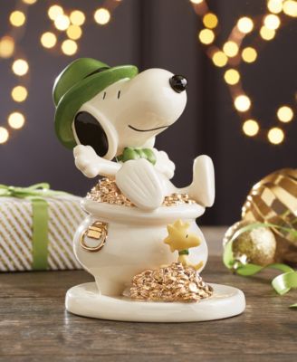 Lucky Leprechaun Snoopy Figurine