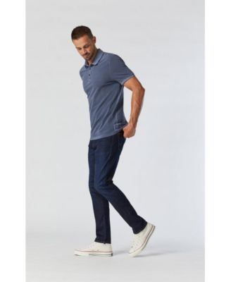 Men's Mavi Jake Slim Leg In Rinse Brushed Williamsburg Denim