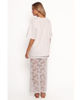 Women's Laken Sheer Lace Maxi Skirt