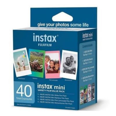 Instax Mini Instant Film Variety Value Pack, 40 Exposures