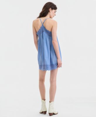 Women's Fiona Lace-Trim Slip Dress