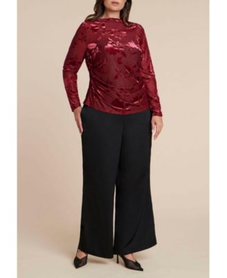 Women's Floral Jacquard Top