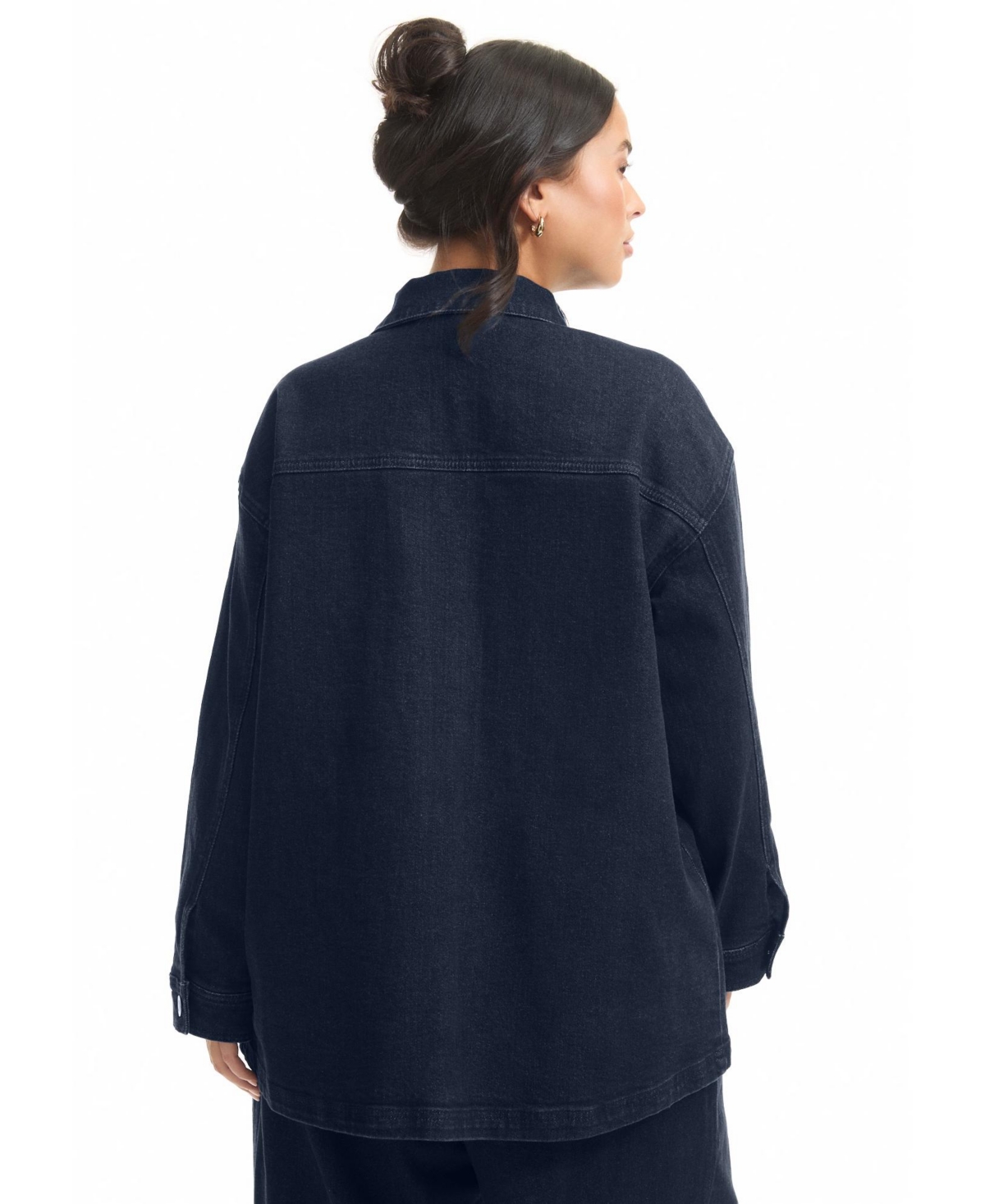 June + Vie Women's Denim Utility Jacket