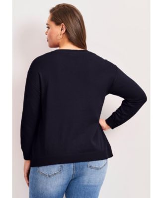 Women's Americana Long Sleeve Crewneck Sweater