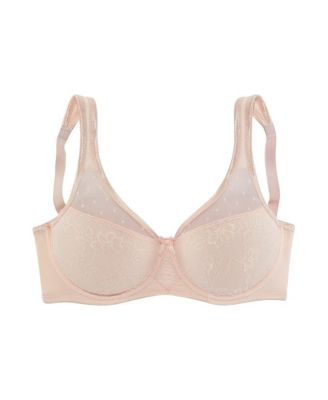 Women's Lace Overlay T-Shirt Bra