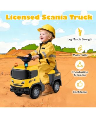 Kids Ride On Police Push Car With Lights Sounds And Under Seat Storage