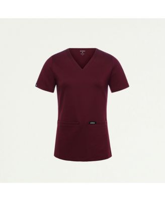 Women's Cesi 2-Pocket Slim Knit V-Neck Scrub Top