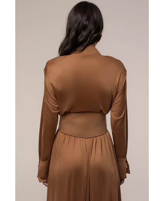 Women's High Line Collar Maxi Dress - thumbnail 6