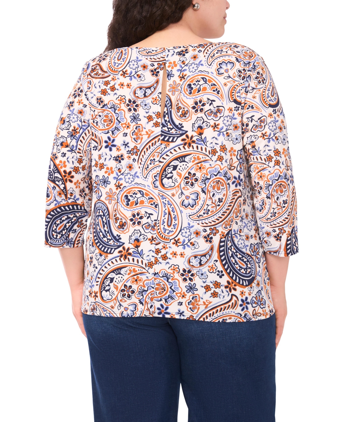 Vince Camuto Plus V-Neck Top