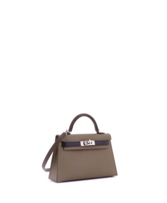  Kelly 20 Handbag Tricolor Epsom with Palladium Hardware