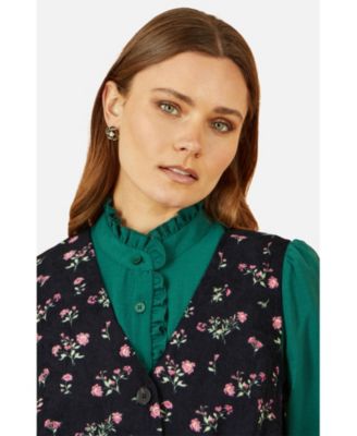 Women's Floral Print Pinafore Dress