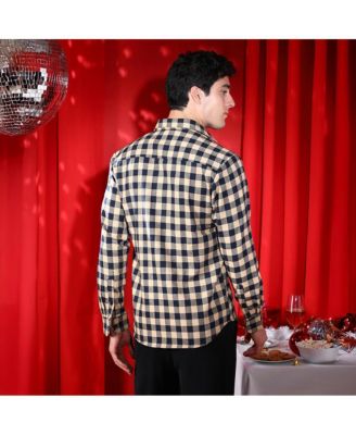 Men's Buff Beige Buffalo Relaxed Shirt