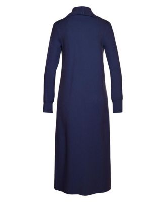 Women's Long Length Knit Cardigan With Pockets