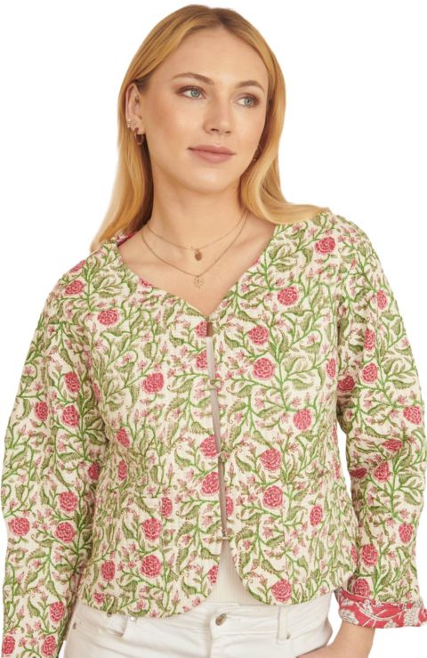 Женские куртки Yumi Floral Reversible Cotton Quilted Jacket