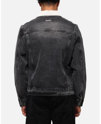 Men's Gothic Distressed Denim Jacket