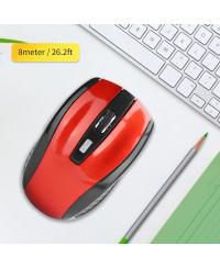 Wireless Mouse with USB Mini Receiver, 2.4G Ergonomic Optical Mouse, 250Hz 1600DPI Computer Mouse for Laptop PC Computer Notebook