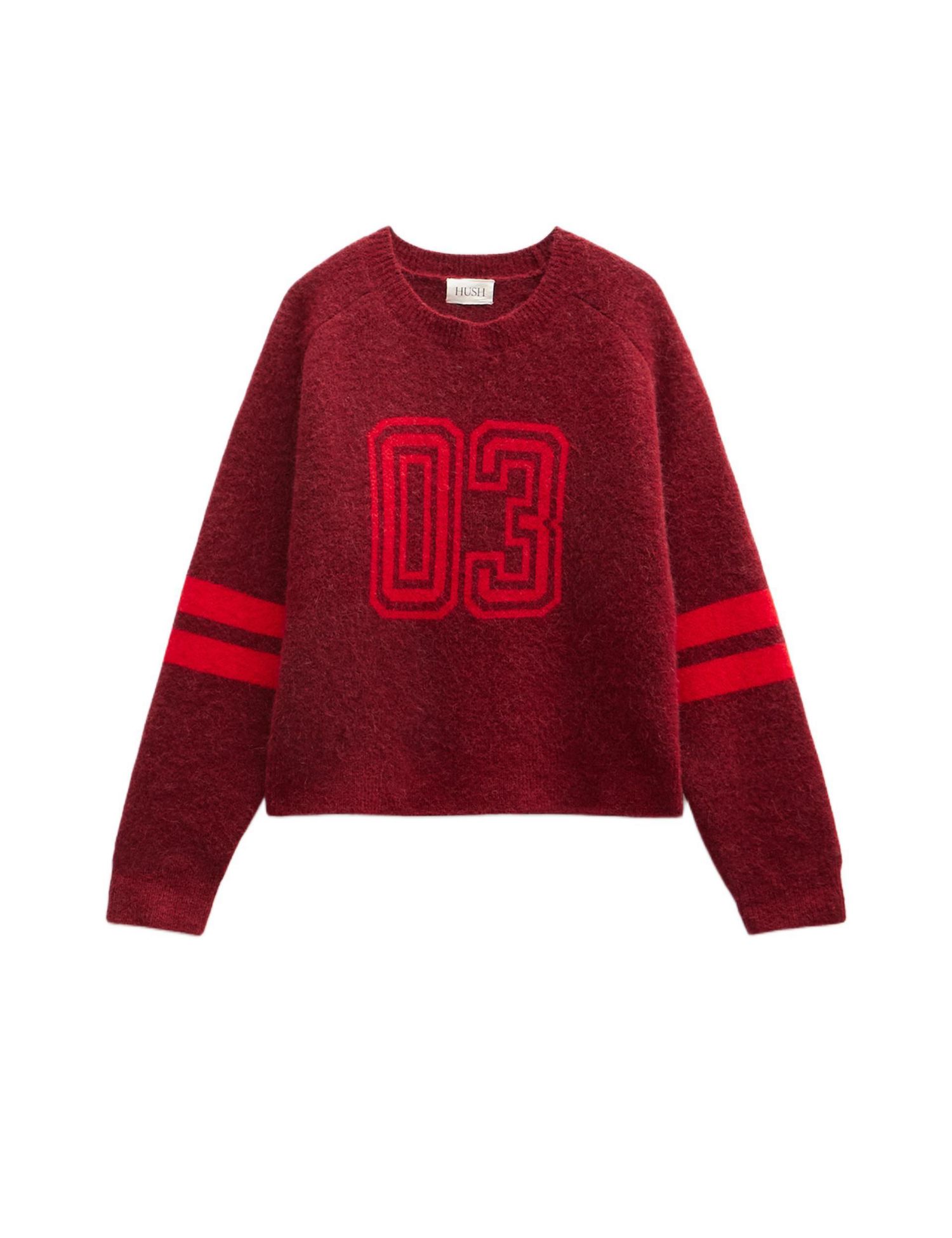 Women's Varsity Jacquard Wool Blend Sweater