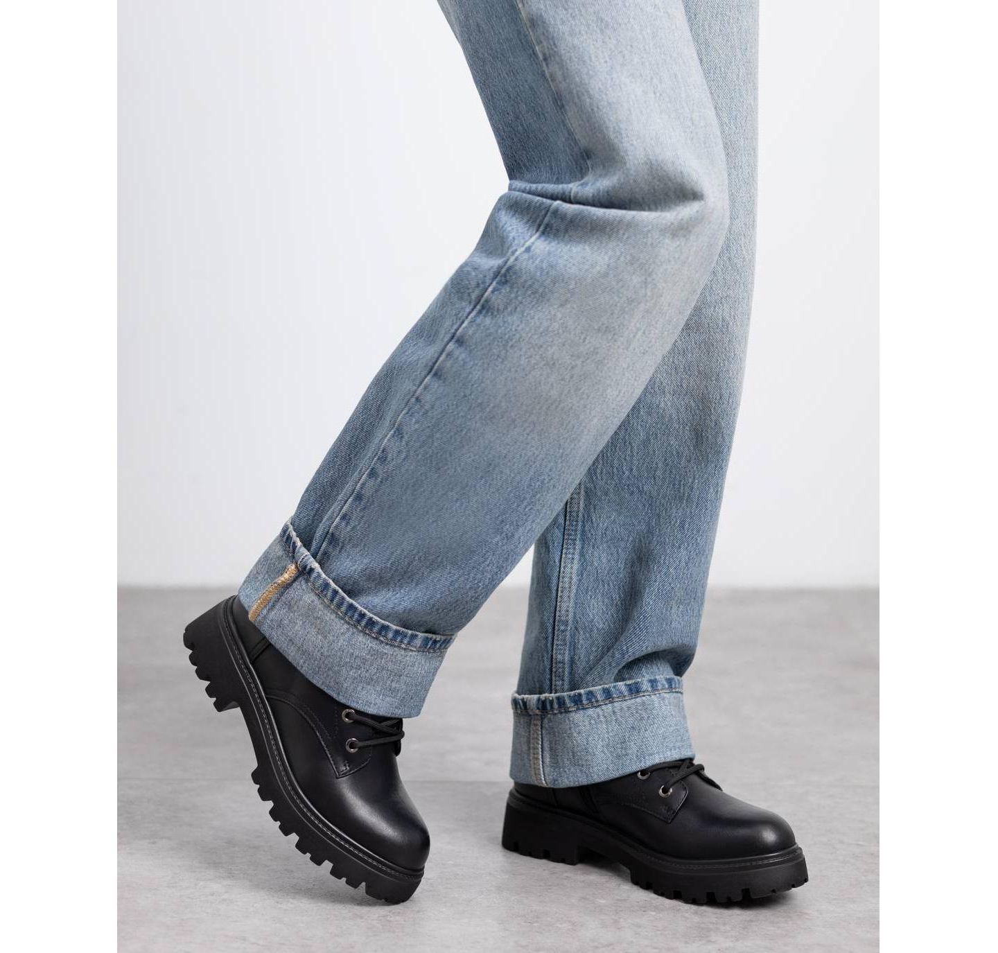Женские ботинки XTI Ankle Combat Booties, цвет: Чёрный — фото 5