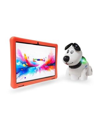 New 10.1" Funny Kids Octa Core 256GB Tablet with Red Kids Defender Case and Smart Dog Toy Android 15