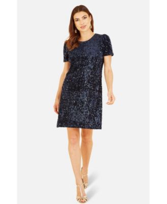 Women's Sequin Tunic Mini Dress