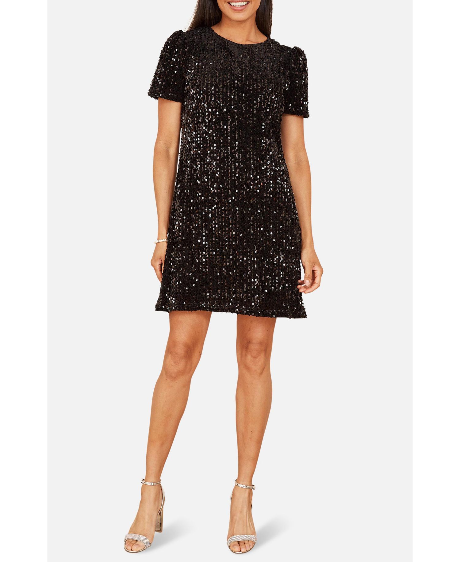 Women's Sequin Tunic Mini Dress