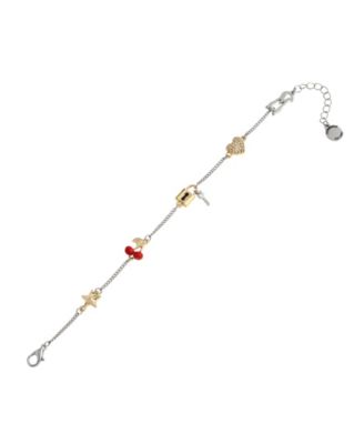 Faux Stone Signature Cherry Mixed Charm Bracelet