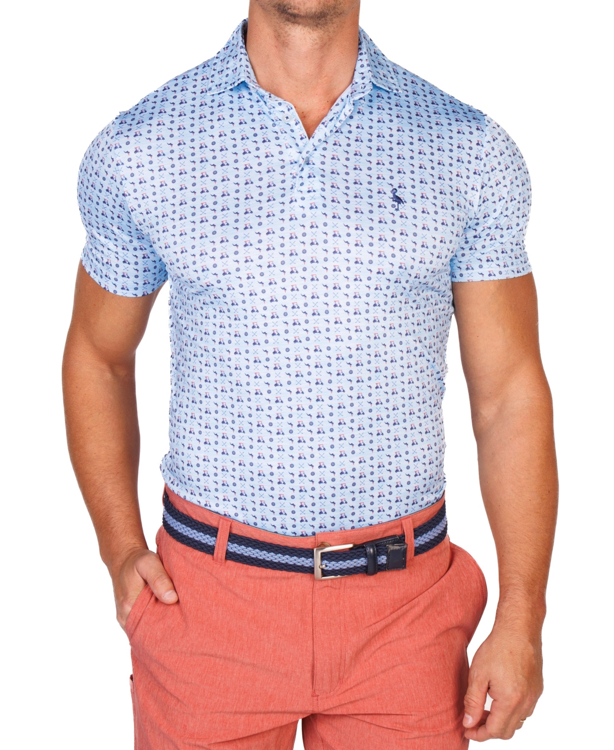 TailorByrd Men's Golf Carts Performance Polo