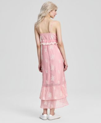 Women's Embroidered High-Low Maxi Dress, Macy's Exclusive