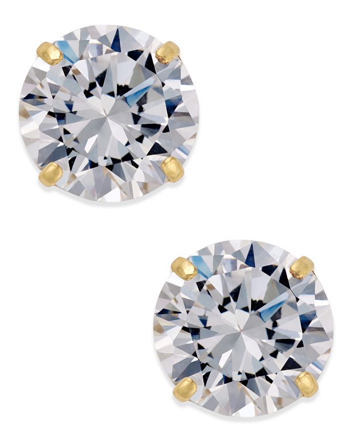 Macy's cubic sales zirconia stud earrings