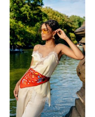 Festival Flora Double Sided Silk Scarf