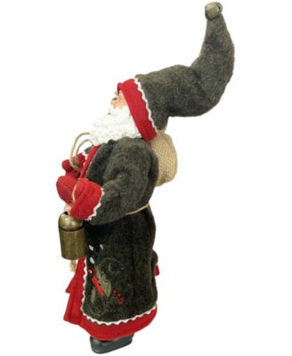 12" Cardinal Santa Claus Figurine