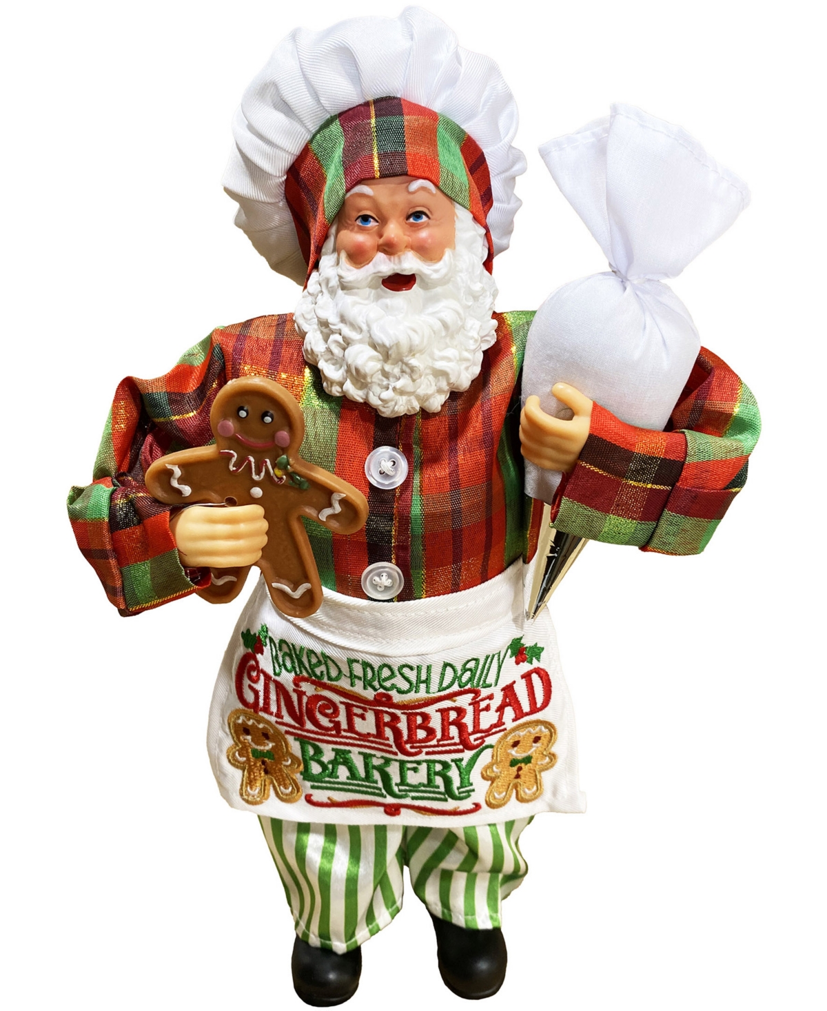 Santa's Workshop 12" Baked Fresh Santa Claus In Red