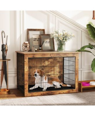 Dog Crate Furniture for Medium/Large Dogs 39'' Indoor Pet House Side End Table