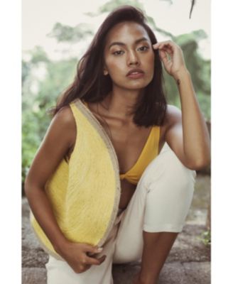 SOLO Citroen Jute Bag in Yellow