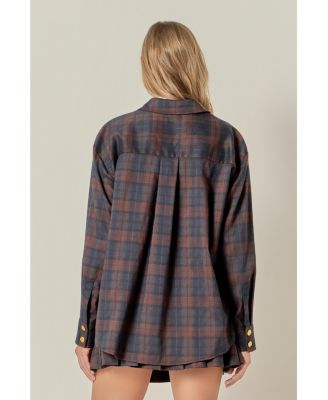 Women's Check Shacket