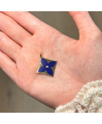 Lapis Luxe Flower Charm 14K Gold 25 millimeters
