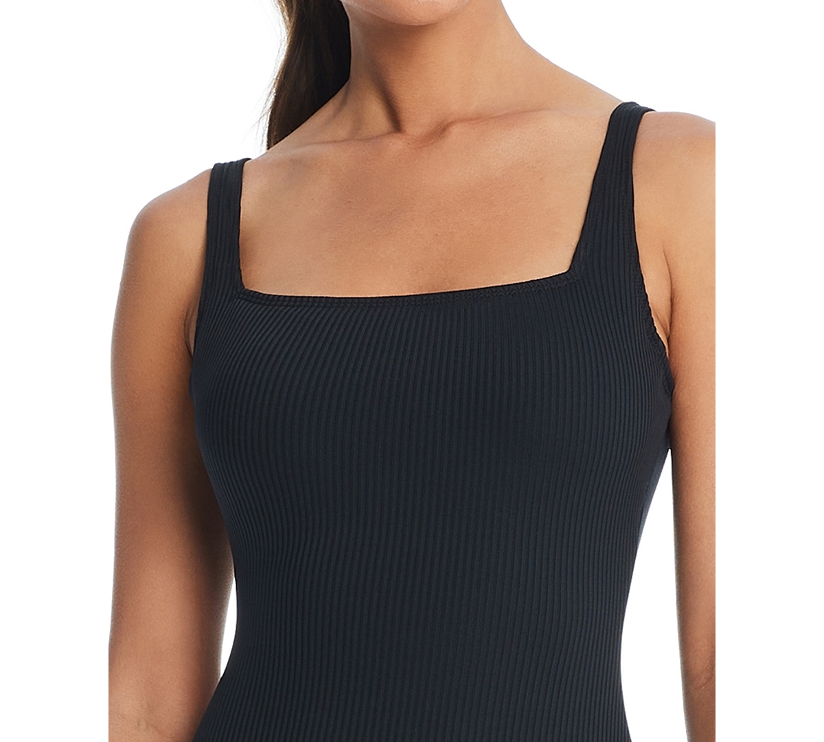 Bleu by Rod Beattie Women's Walk The Line Square Neck Swimsuit