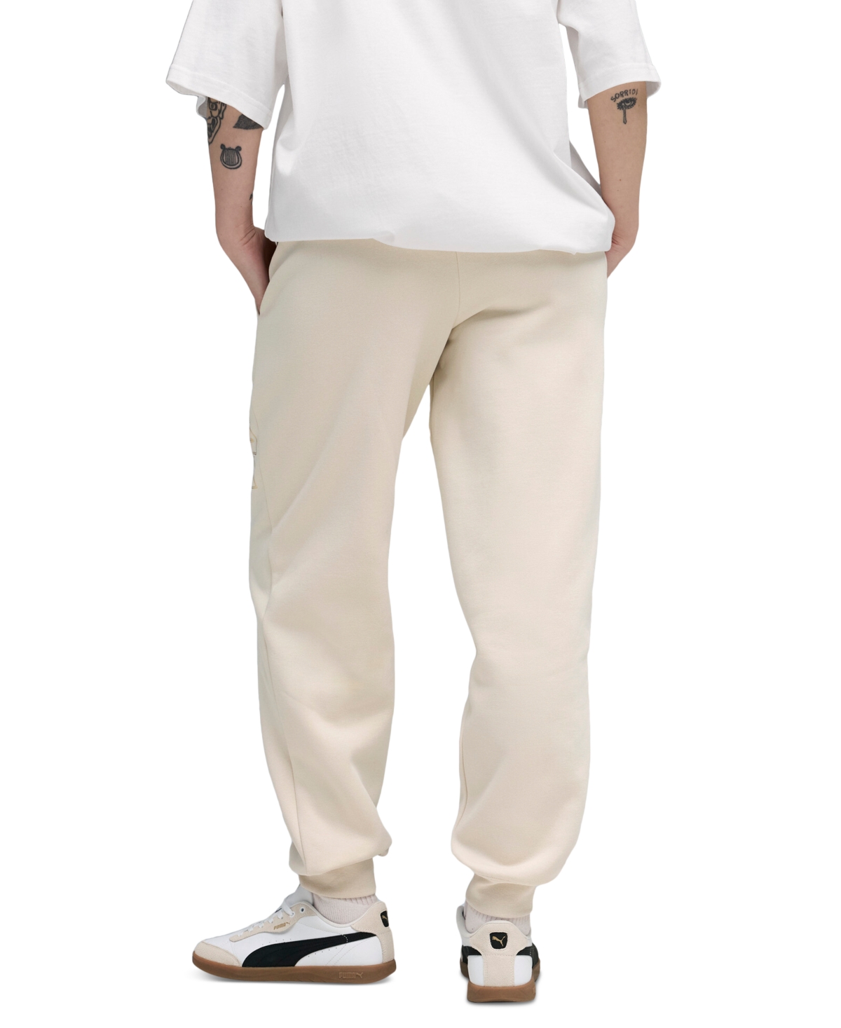 Puma Women's Maximal Metallic Comfort Sweatpants In Neutral