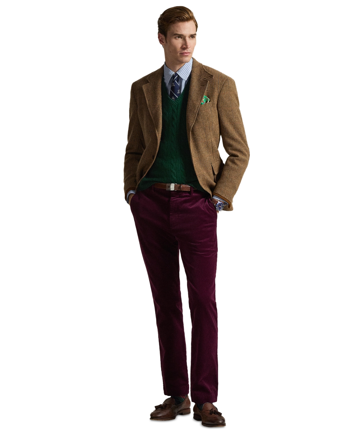 Polo Ralph Lauren Men's Cable-Knit Wool-Cashmere Sweater Vest