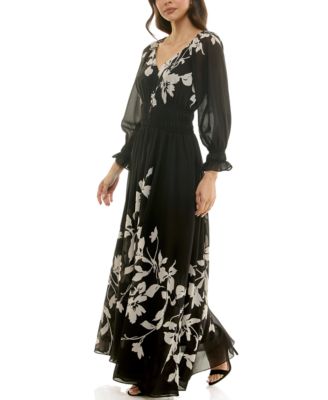 Petite Placement Print Maxi Dress