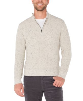 Men's Donegal Rib Quarter-Zip Sweater